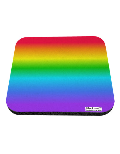 Horizontal Rainbow Gradient Coaster All Over Print by TooLoud-Coasters-TooLoud-White-Davson Sales