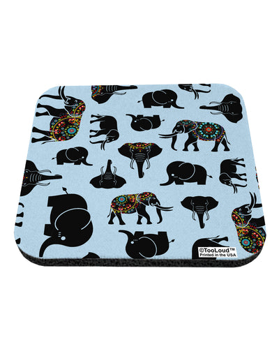 Mixed Elephants AOP Coaster All Over Print-Coasters-TooLoud-1-Davson Sales