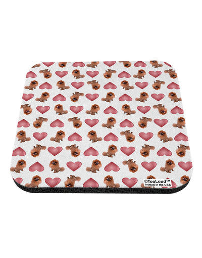 Pomeranian Hearts AOP Coaster All Over Print-Coasters-TooLoud-1-Davson Sales