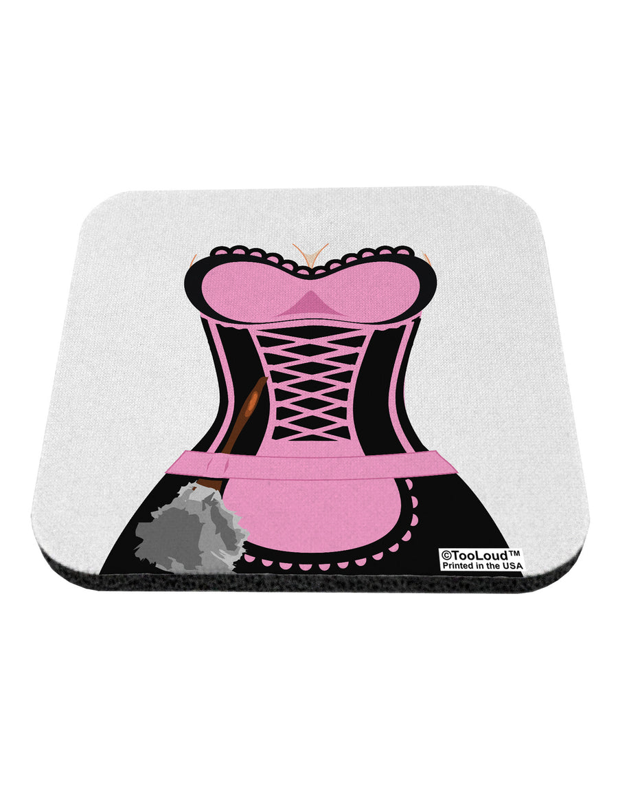 French Maid Pink AOP Coaster All Over Print-Coasters-TooLoud-White-Davson Sales