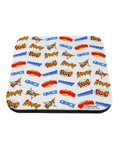 Onomatopoeia All Over Print Coaster All Over Print-Coasters-TooLoud-White-Davson Sales