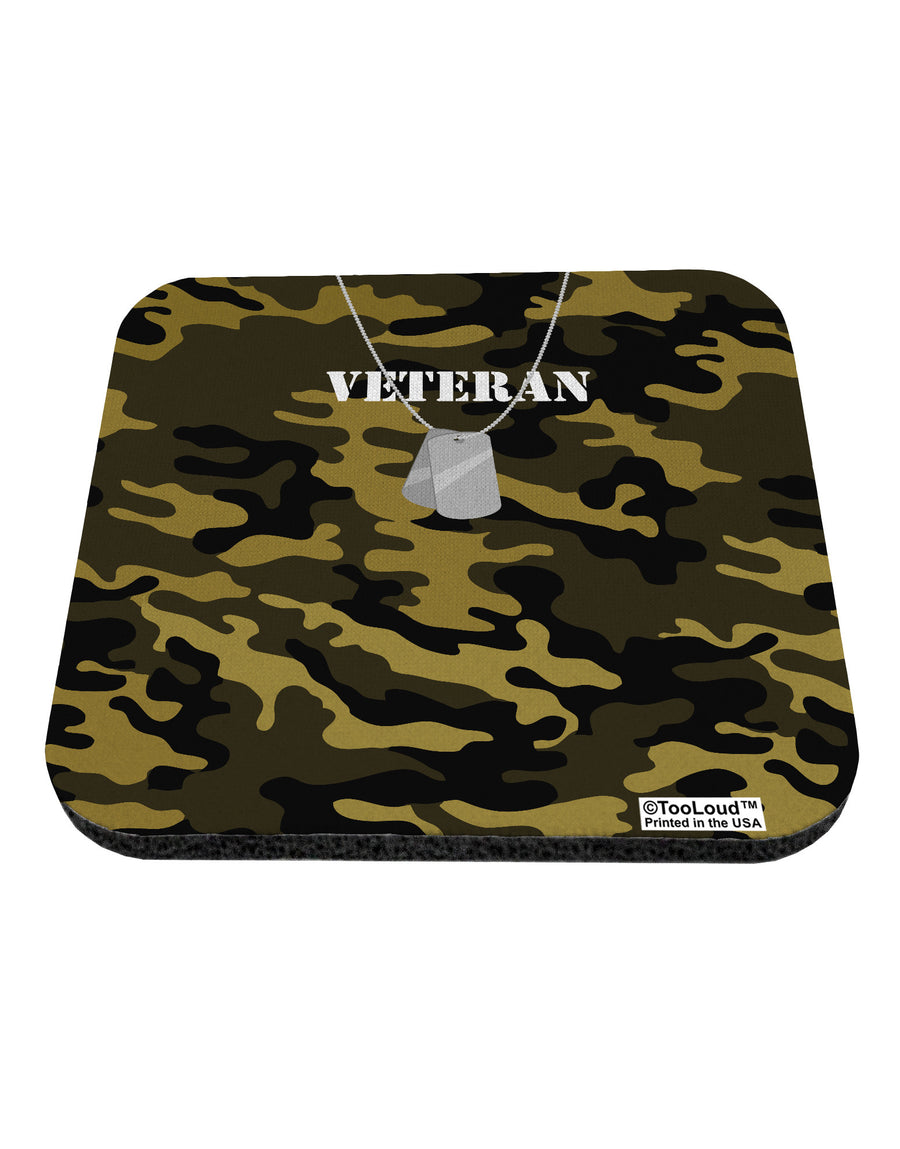 Veteran Dog Tags Coaster All Over Print-Coasters-TooLoud-White-Davson Sales