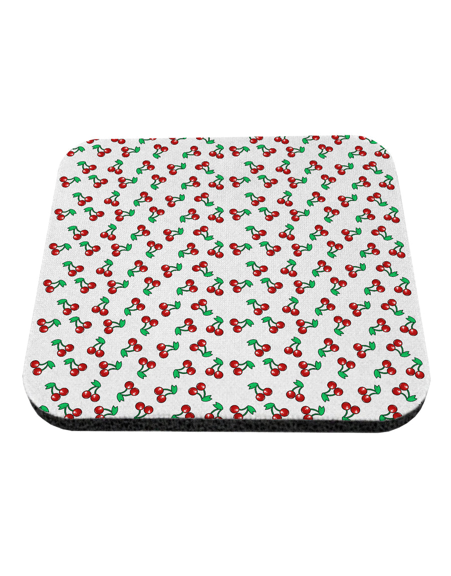 Cherries Everywhere Coaster by TooLoud-Coasters-TooLoud-White-Davson Sales