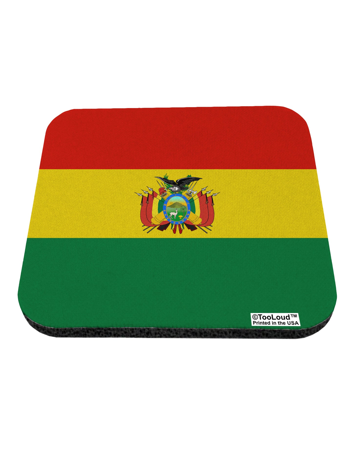Bolivia Flag AOP Coaster All Over Print-Coasters-TooLoud-1-Davson Sales