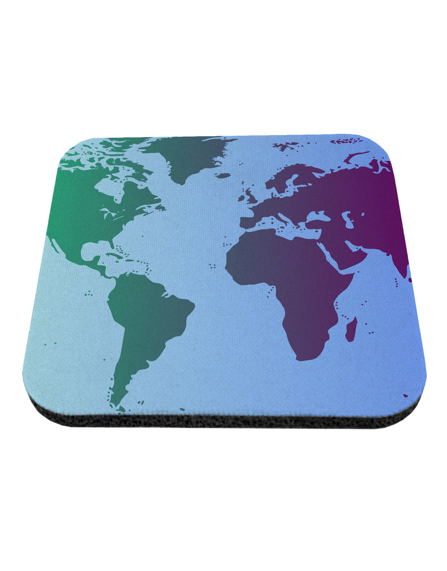 Cool World Map Design Coaster All Over Print-Coasters-TooLoud-White-Davson Sales