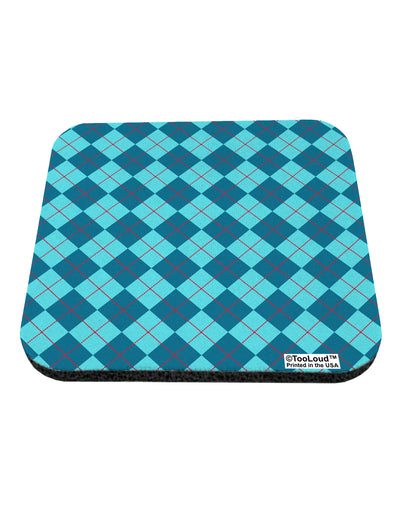 Blue Argyle AOP Coaster All Over Print by TooLoud-Coasters-TooLoud-1-Davson Sales