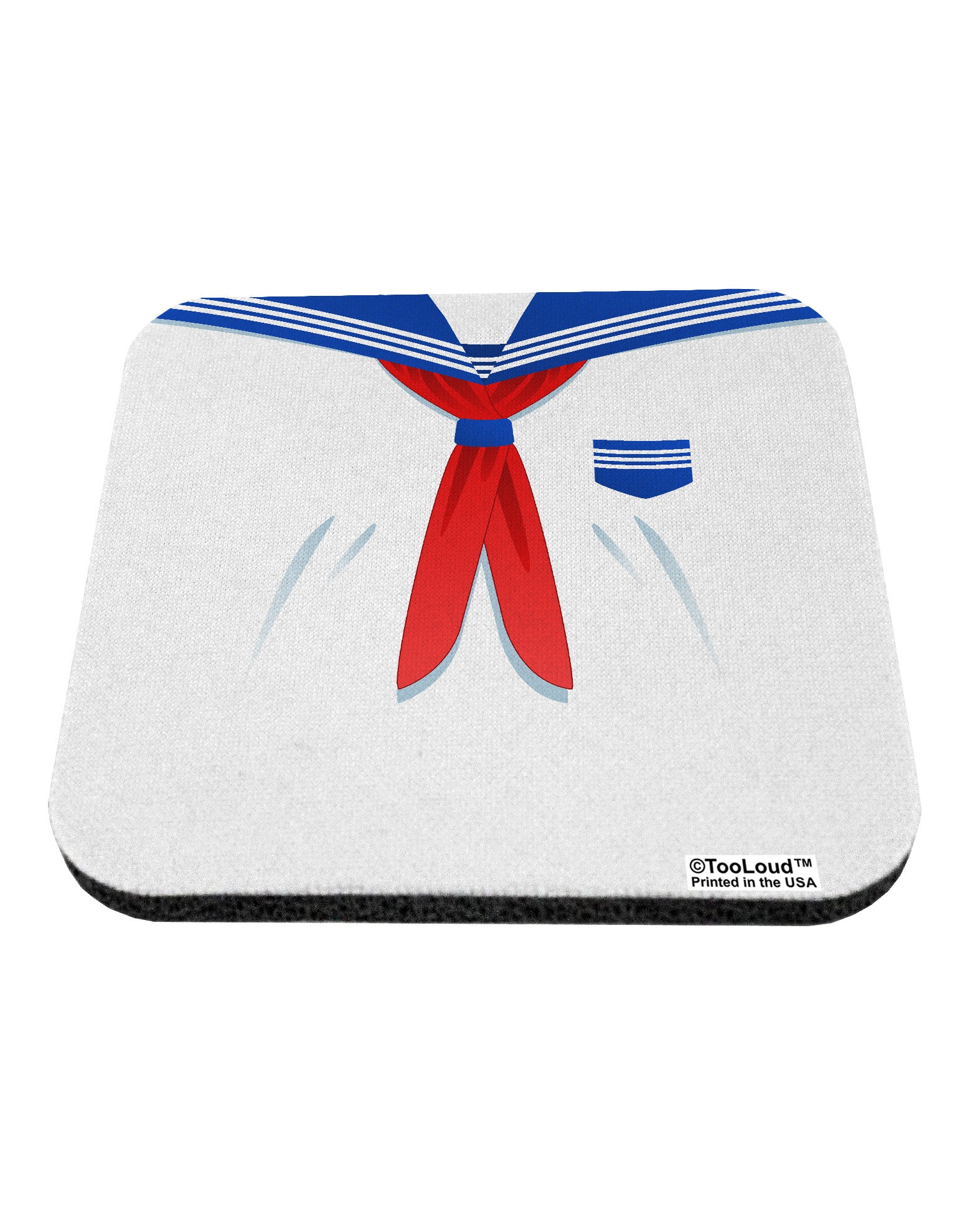 School Uniform Costume - White Coaster All Over Print-Coasters-TooLoud-White-Davson Sales