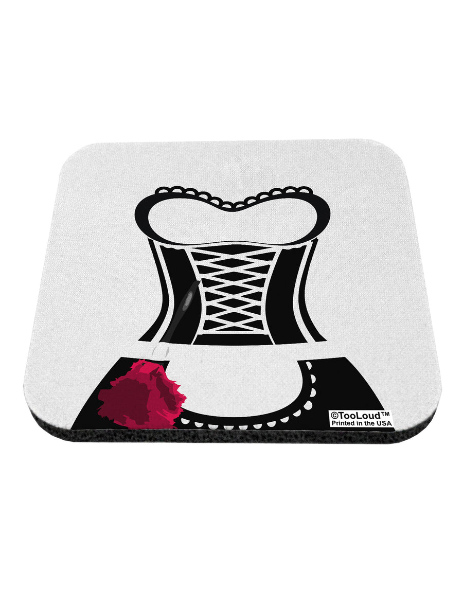 French Maid AOP Coaster All Over Print-Coasters-TooLoud-White-Davson Sales