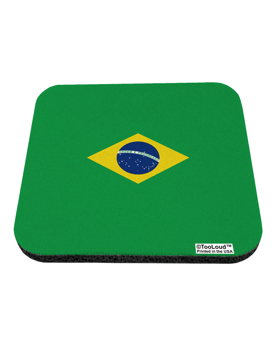 Brazil Flag AOP Coaster All Over Print-Coasters-TooLoud-1-Davson Sales