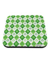 St Patrick's Day Green Shamrock Argyle Coaster All Over Print-Coasters-TooLoud-1-Davson Sales