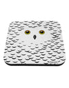 Snowy Owl Cute Animal Face Coaster All Over Print-Coasters-TooLoud-White-Davson Sales