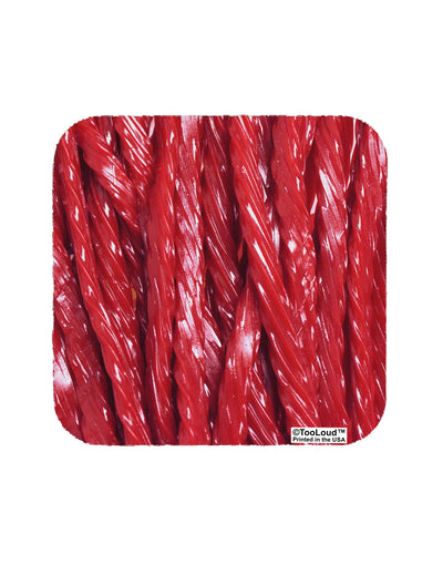 Red Rope Candy All Over Coaster All Over Print-Coasters-TooLoud-White-Davson Sales