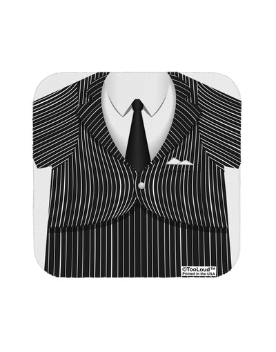 Pinstripe Gangster Jacket Printed Costume Coaster All Over Print-Coasters-TooLoud-White-Davson Sales