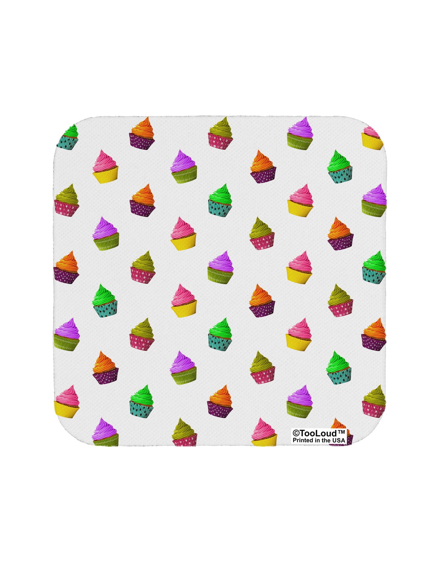 Real Cupcakes AOP Coaster All Over Print-Coasters-TooLoud-1-Davson Sales