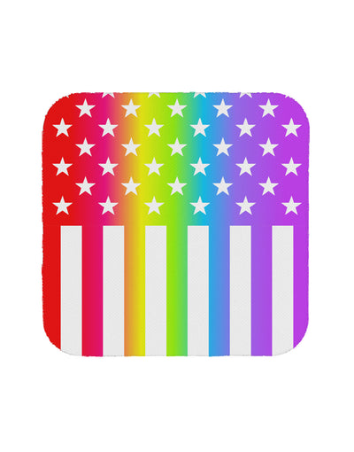 American Pride - Rainbow Stars and Stripes Coaster All Over Print-Coasters-TooLoud-White-Davson Sales