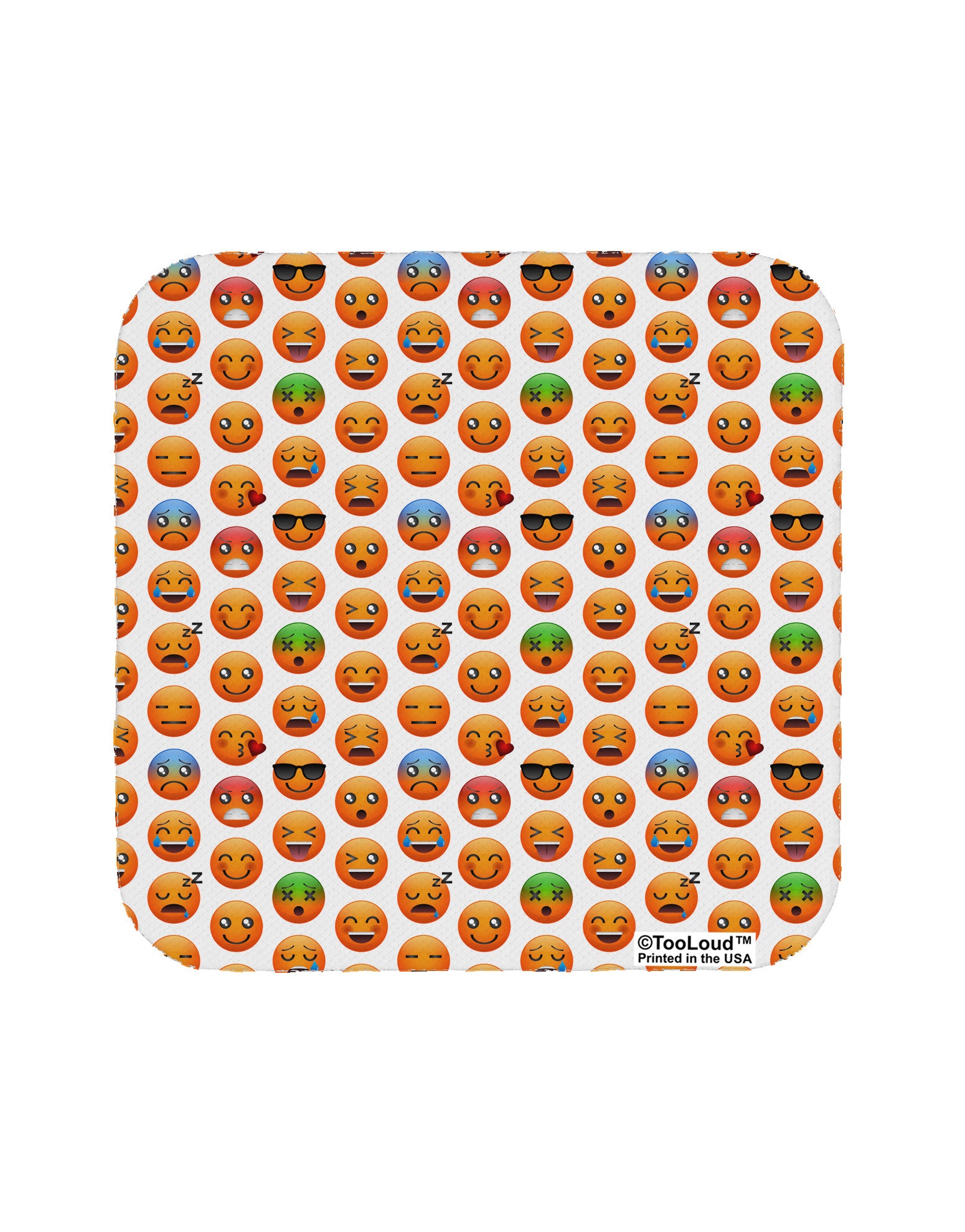 Lots Of Emojis AOP Coaster All Over Print-Coasters-TooLoud-1-Davson Sales