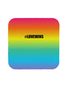 Rainbow Print - Hashtag Love Wins Coaster All Over Print-Coasters-TooLoud-White-Davson Sales