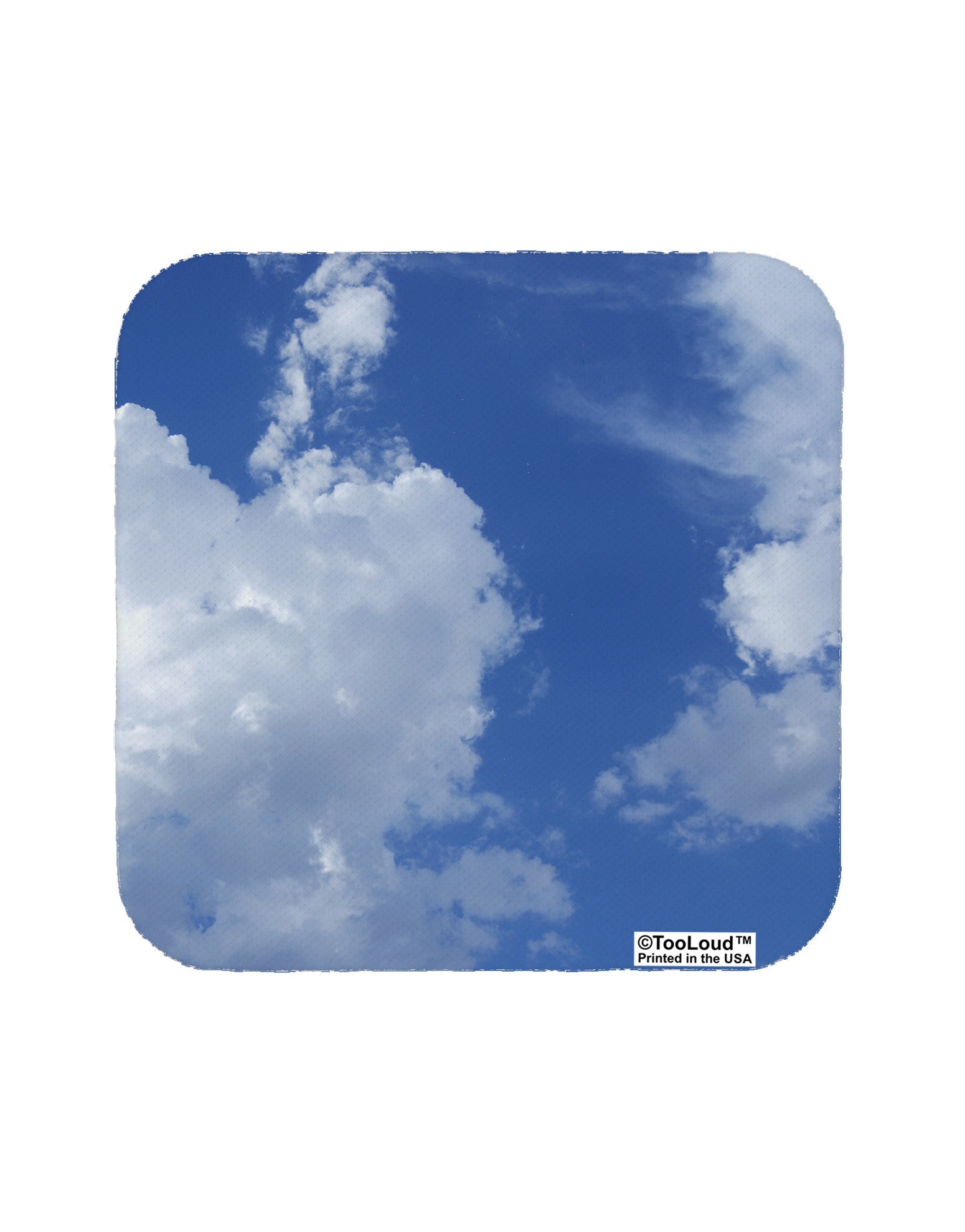 Clouds All Over Coaster All Over Print-Coasters-TooLoud-White-Davson Sales