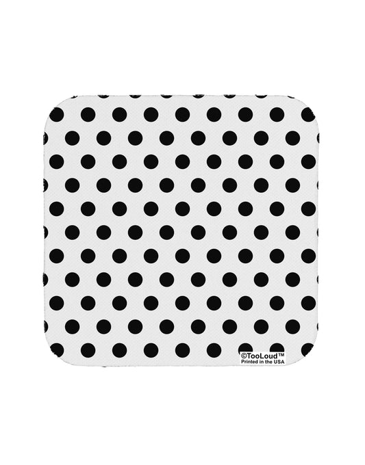 Black Polka Dots on White Coaster All Over Print by TooLoud-Coasters-TooLoud-1-Davson Sales