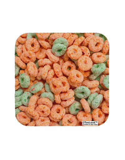 Orange and Green Cereal All Over Coaster All Over Print-Coasters-TooLoud-White-Davson Sales