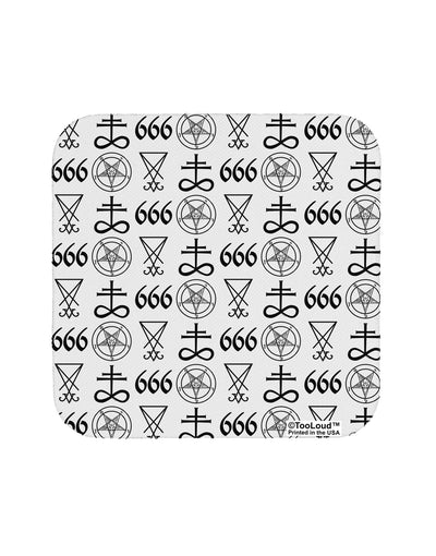 Satanic Symbols Coaster All Over Print-Coasters-TooLoud-1-Davson Sales