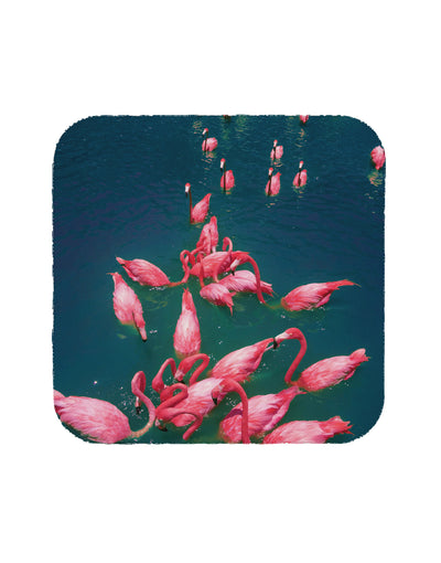 Bright Pink Painted Flamingos Coaster All Over Print-Coasters-TooLoud-White-Davson Sales