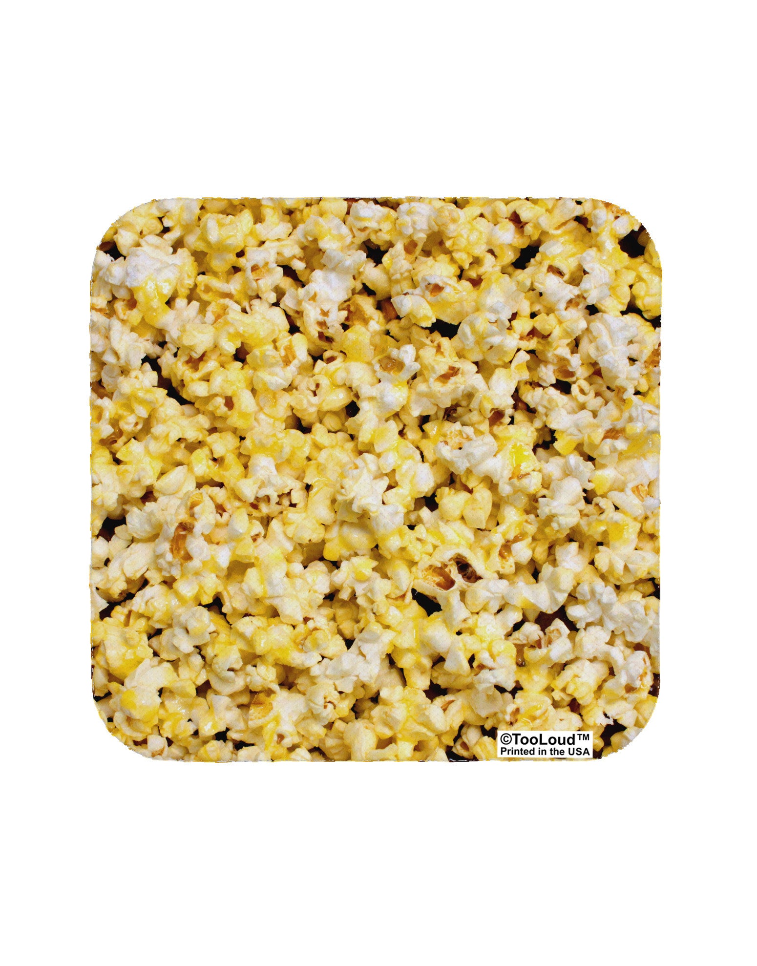 Popcorn All Over Coaster All Over Print-Coasters-TooLoud-White-Davson Sales