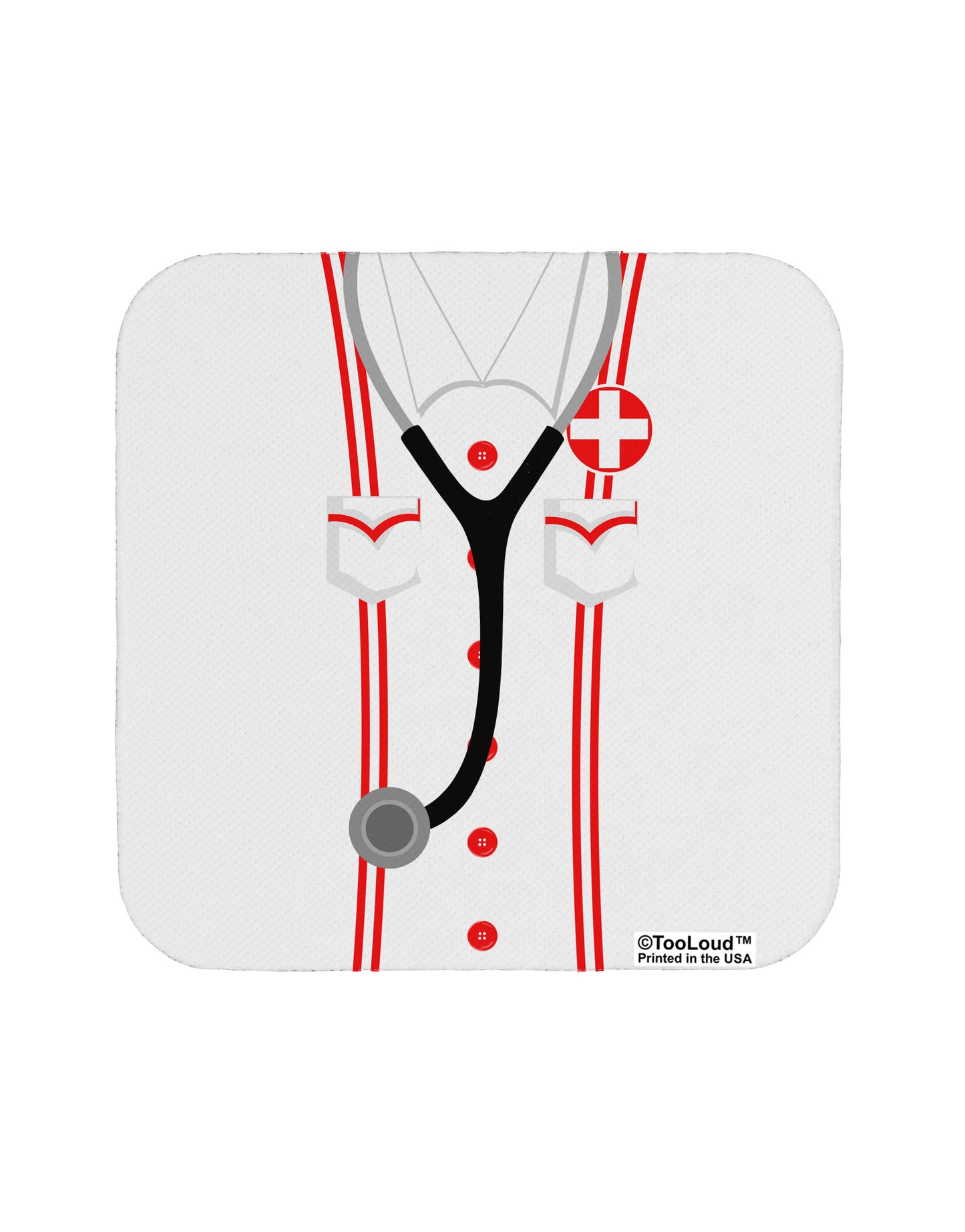 Nurse AOP Coaster All Over Print-Coasters-TooLoud-White-Davson Sales