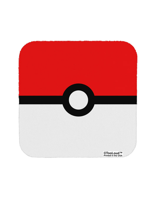 Sporty Red and White Circle Coaster All Over Print-Coasters-TooLoud-1-Davson Sales