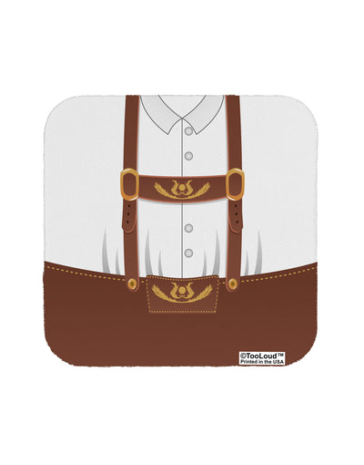 Lederhosen Costume Brown Coaster All Over Print by TooLoud-Coasters-TooLoud-1-Davson Sales