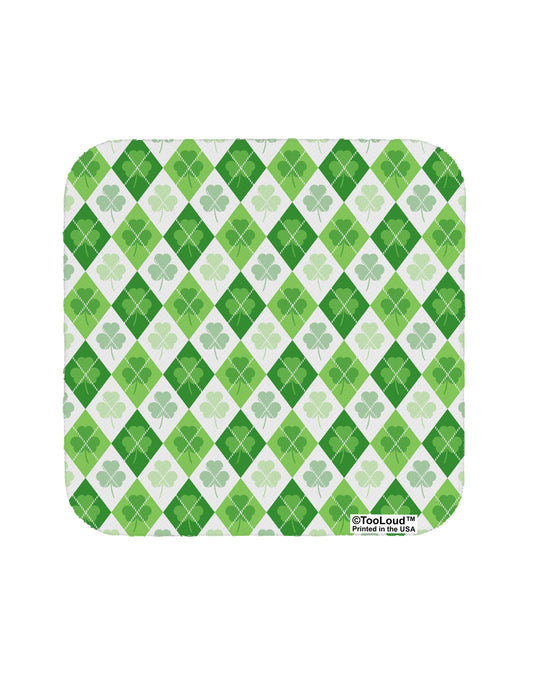 St Patrick's Day Green Shamrock Argyle Coaster All Over Print-Coasters-TooLoud-1-Davson Sales