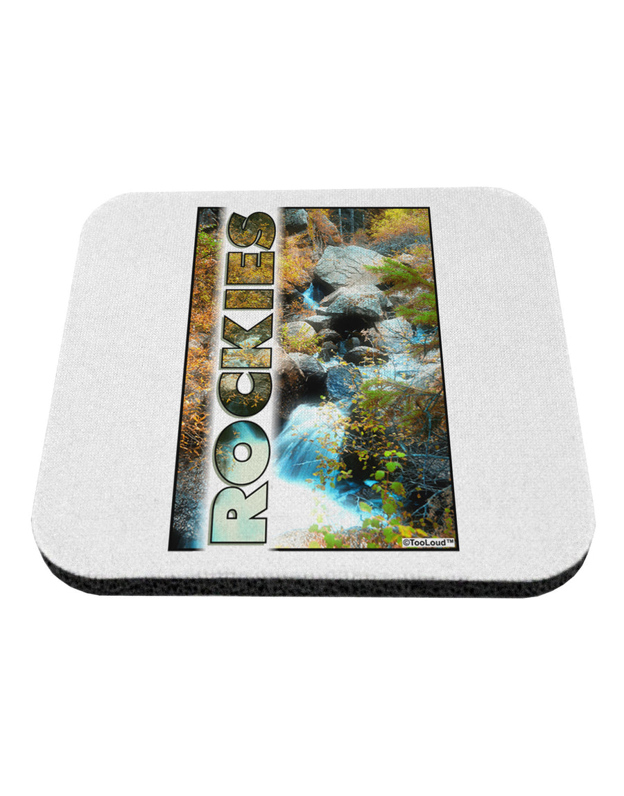 Rockies Waterfall with Text Coaster-Coasters-TooLoud-1-Davson Sales