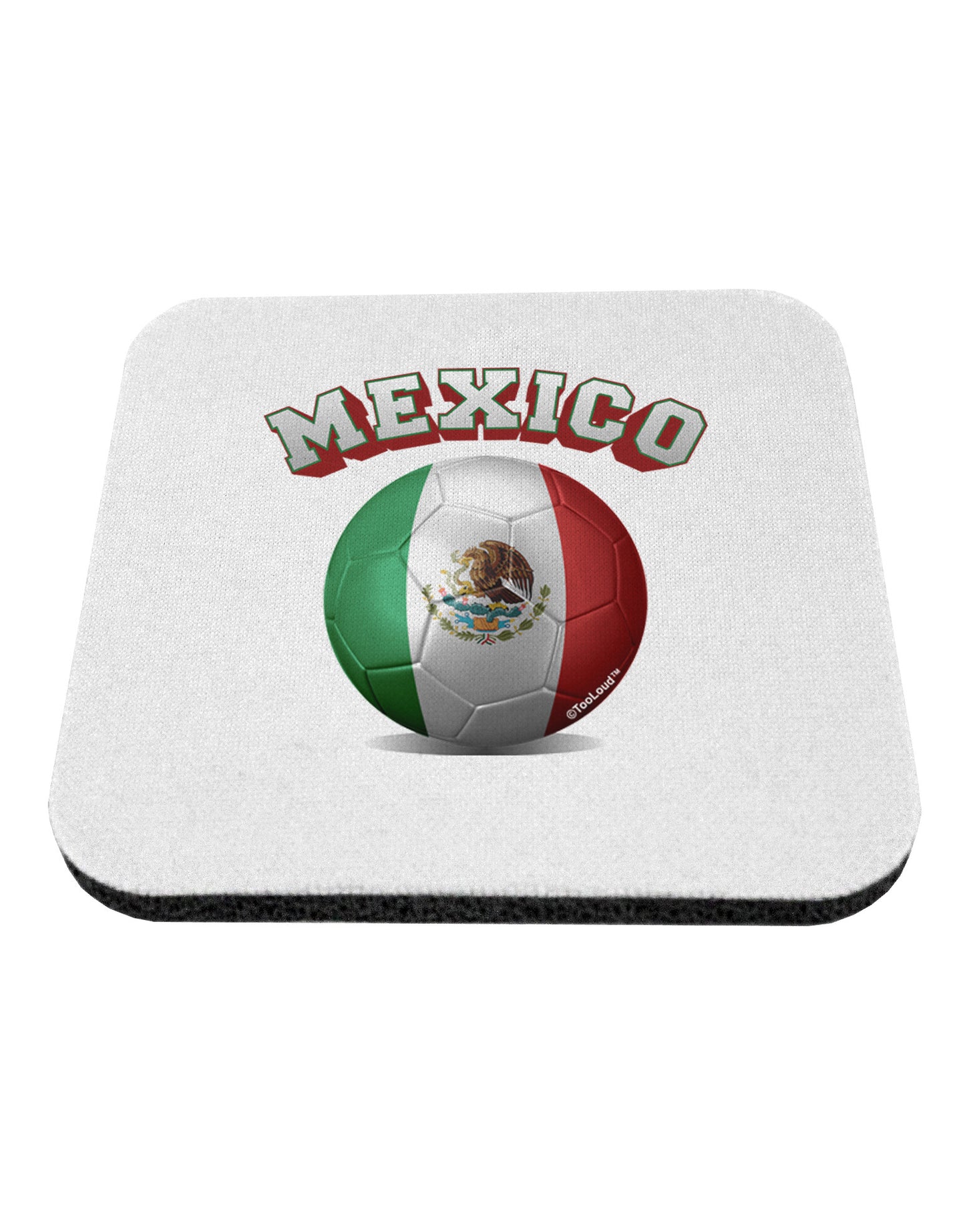Soccer Ball Flag - Mexico Coaster-Coasters-TooLoud-1-Davson Sales