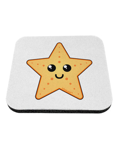 Cute Starfish Coaster by TooLoud-Coasters-TooLoud-White-Davson Sales