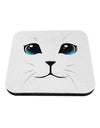 Blue-Eyed Cute Cat Face Coaster-Coasters-TooLoud-1-Davson Sales
