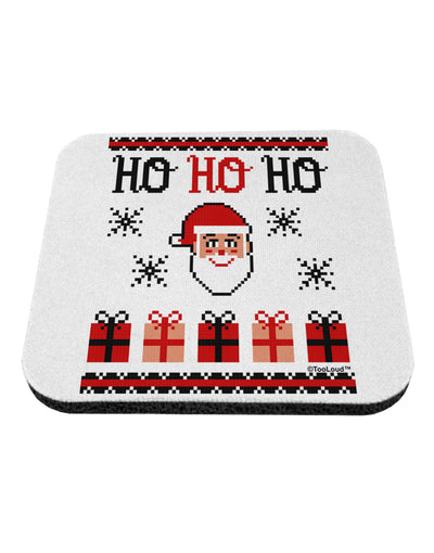 Ho Ho Ho Ugly Christmas Sweater Coaster-Coasters-TooLoud-1-Davson Sales