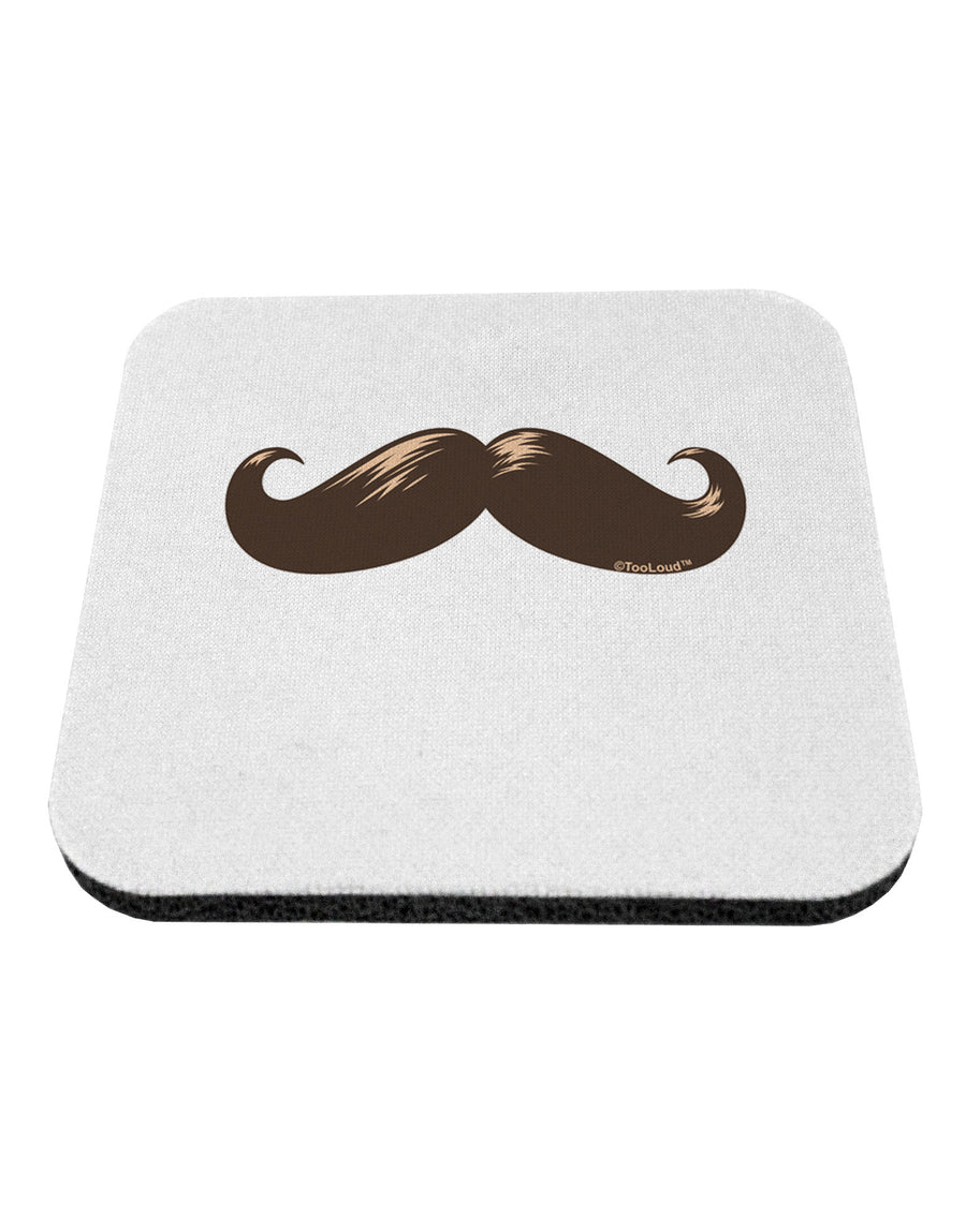 Big Brown Mustache Coaster-Coasters-TooLoud-White-Davson Sales