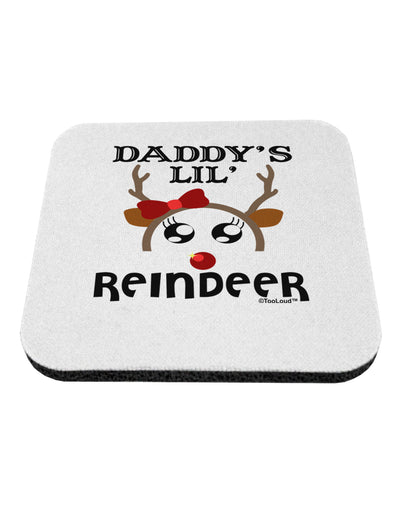 Daddy's Lil Reindeer Girl Coaster-Coasters-TooLoud-1-Davson Sales