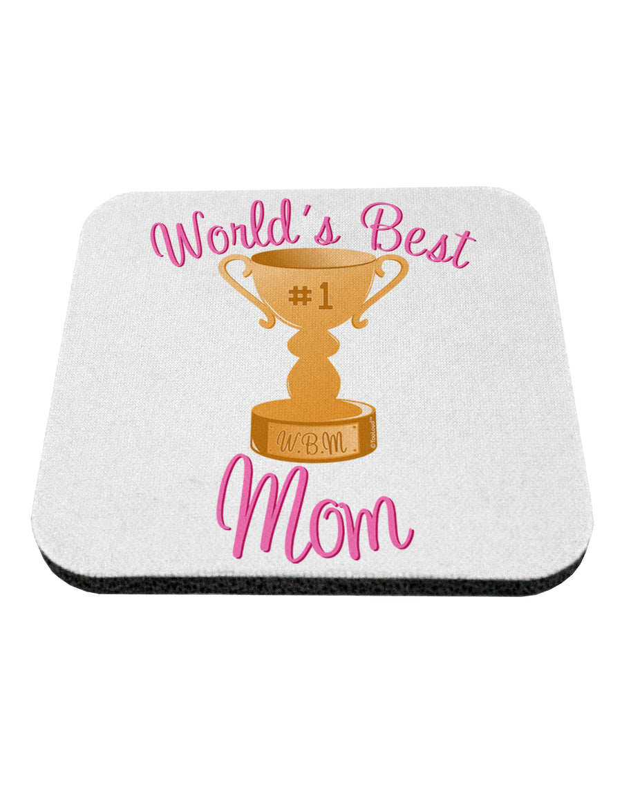 World's Best Mom - Number One Trophy Coaster by TooLoud-Coasters-TooLoud-White-Davson Sales