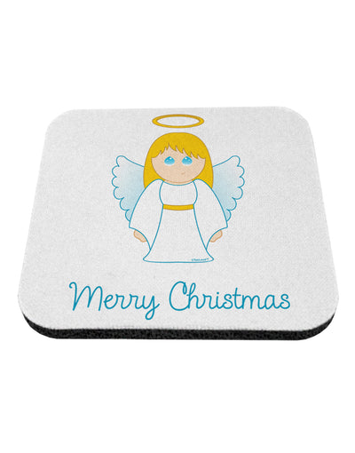 Merry Christmas Cute Angel Girl Coaster-Coasters-TooLoud-White-Davson Sales