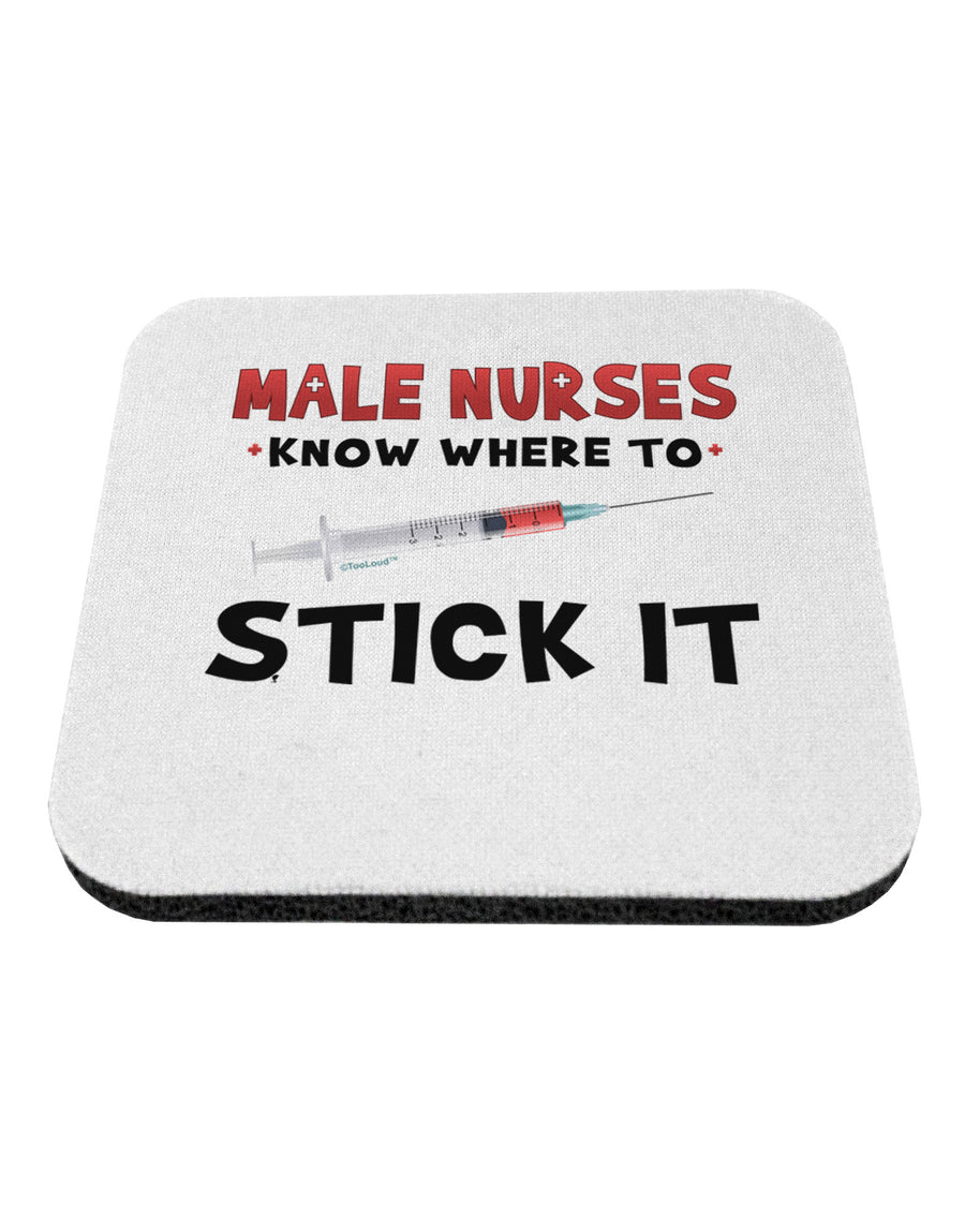 Male Nurses - Stick It Coaster-Coasters-TooLoud-1-Davson Sales