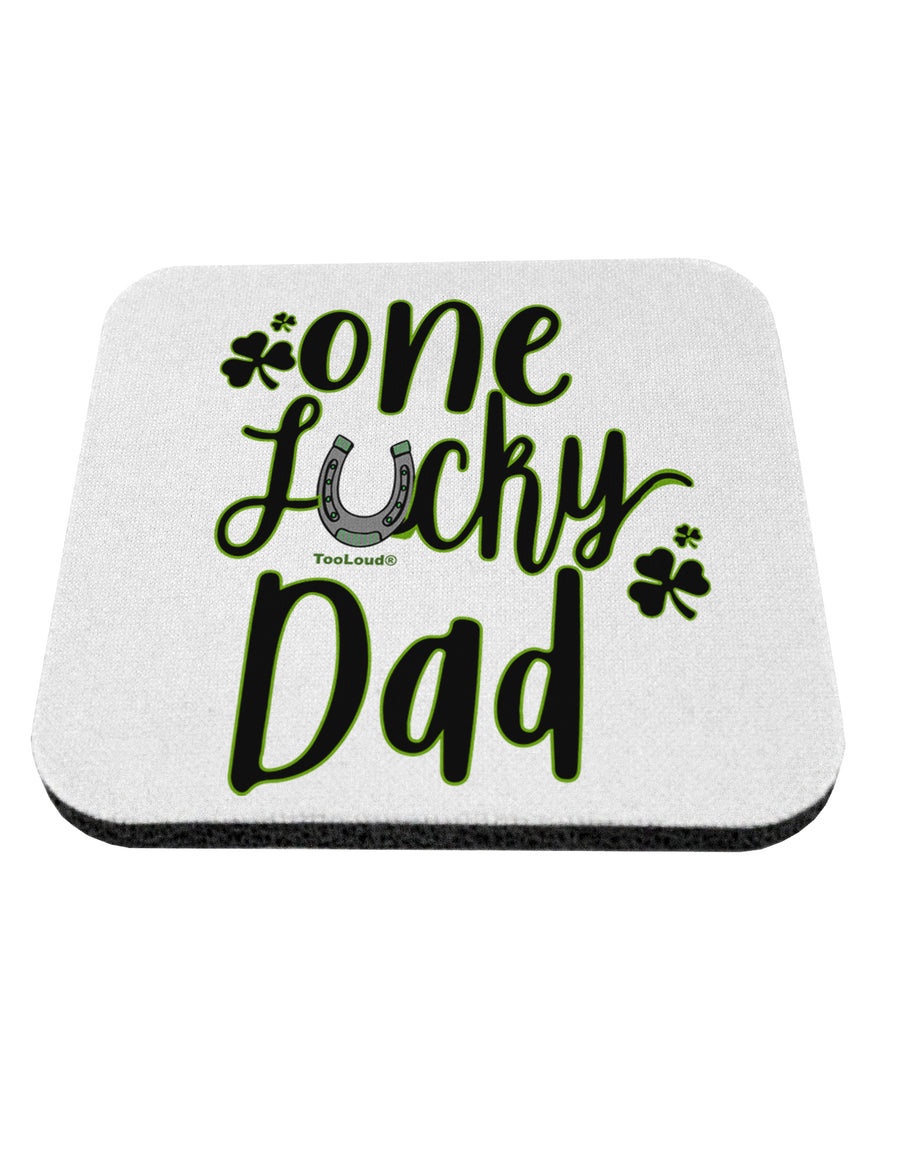TooLoud One Lucky Dad Shamrock Coaster-Coasters-TooLoud-1 Piece-Davson Sales
