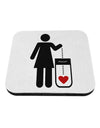 Single and Happy - Single Woman Coaster by TooLoud-Coasters-TooLoud-White-Davson Sales