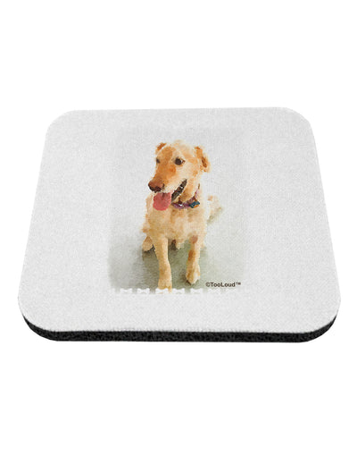 Golden Retriever Watercolor Coaster-Coasters-TooLoud-1-Davson Sales