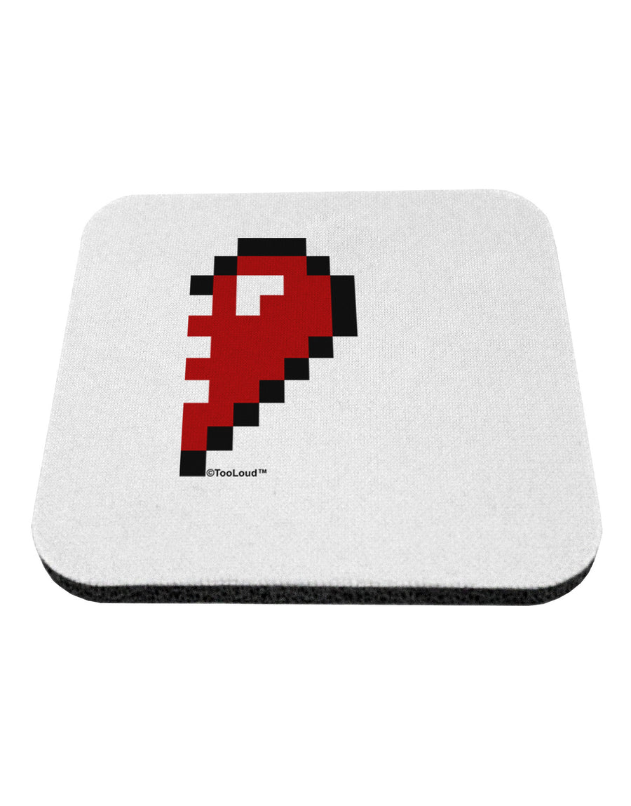 Couples Pixel Heart Design - Right Coaster by TooLoud-Coasters-TooLoud-White-Davson Sales