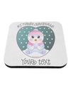 Personalized My First Christmas Snowbaby Girl Coaster-Coasters-TooLoud-White-Davson Sales