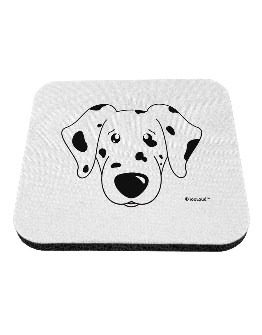 Cute Dalmatian Dog Coaster by TooLoud-Coasters-TooLoud-White-Davson Sales