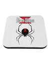 Black Widow Spider Design - Logo Coaster-Coasters-TooLoud-White-Davson Sales