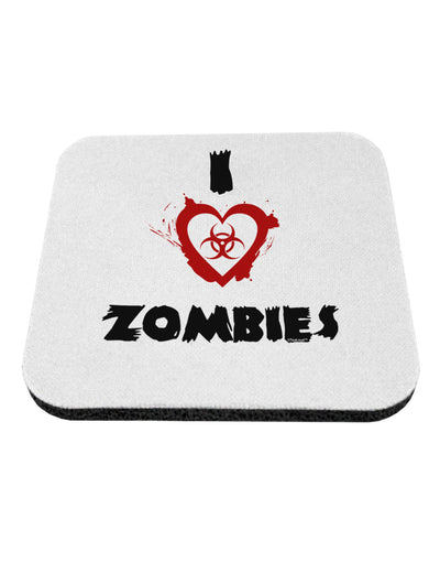 I Heart Zombies - Bio Hazard Heart Coaster-Coasters-TooLoud-White-Davson Sales