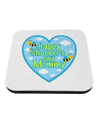 Happy First Mother's Day Mommy - Blue Coaster by TooLoud-Coasters-TooLoud-White-Davson Sales